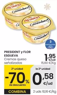 Président/Flor Esgueva - Cremas Queso