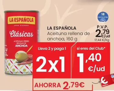 La Española - Aceituna Rellena De Anchoa