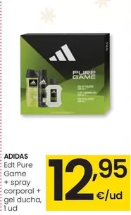 Adidas - Edt Pure Game + Spray Corporal + Gel Ducha