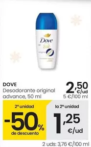 Dove - Desodorante Original Advance