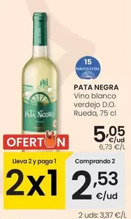 Pata Negra - Vino Blanco Verdejo D.O. Rueda