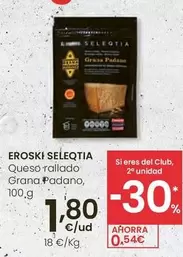 Eroski - Queso Rallado Grana Padano