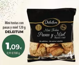 Deleitum - Mini Tostas Con Pasas Y Miel