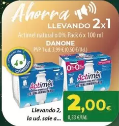 Danone - Actimel Natural O 0%