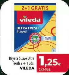 Vileda - Bayeta Suave Ultra Fresh 2 + 1 Uds.