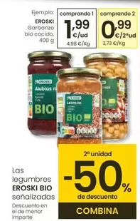 Eroski - Garbanzo Bio Cocido