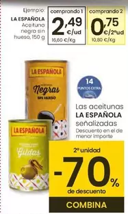 La Española - Aceituna Negra Sin Hueso