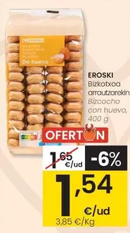 Eroski - Bizcocho Con Huevo