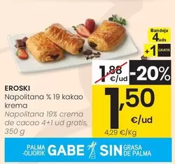 Eroski - Napolitana 19% Crema De Cacao