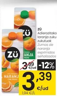 Zü - Zumos De Naranja Exprimidos