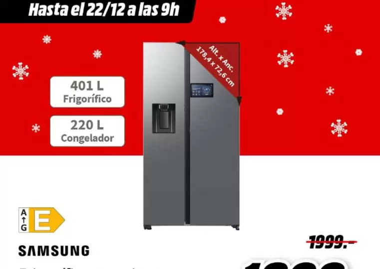 Samsung - 401 L Frigorífico