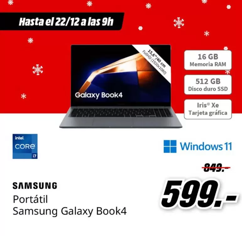 Samsung - Portátil Galaxy Book4