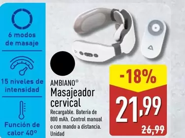 Ambiano - Masajeador Cervical