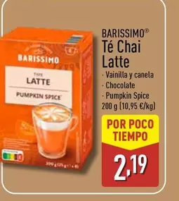 Barissimo - Te Chai Latte