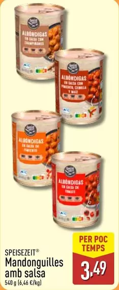 Speisezeit - Mandonguilles Amb Salsa