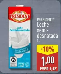 Président - Leche Semidesnatada