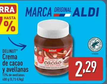 aldi - Crema De Cacao Y Avellanas