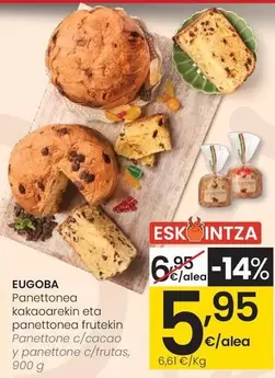 Eugoba - Panettone C/Cacao Y Panettone C/frutas