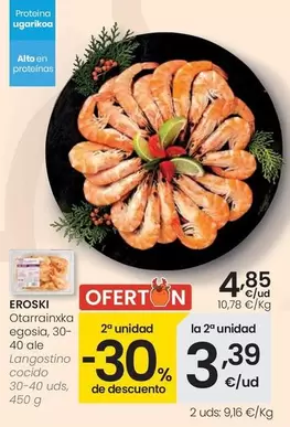 Eroski - Langostino Cocido