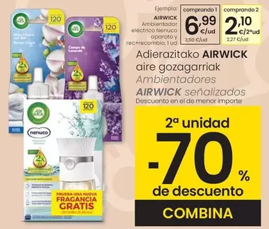 Air Wick - Ambientador Eléctrico Nenuco Aparato Y Rec+Recambio