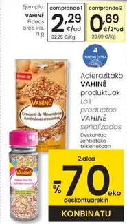 Vahiné - Fideos Arco Iris, 71g