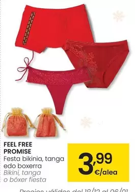 Feel Free Promise - Bikini, Tanga O Boxer Fiesta