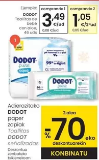 Dodot - Toallitas De Bebe Con Aloe