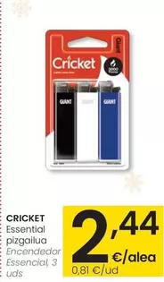 Cricket - Encendedor Essencial