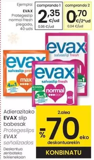 Evax - Protegeslip Normal Fresh Plegado