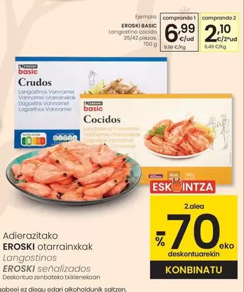 Eroski Basic - Langostino Cocido