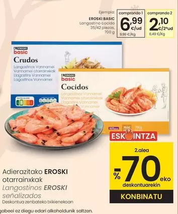 Eroski Basic - Langostino Cocido