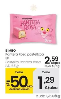 Bimbo - Pastelito Pantera Rosa 