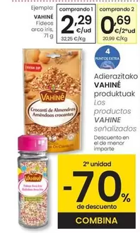 Vahiné - Fideos Arco Iris