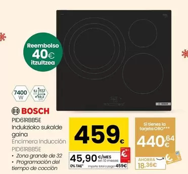 Bosch - Encimera Induccion PID61RBB5E