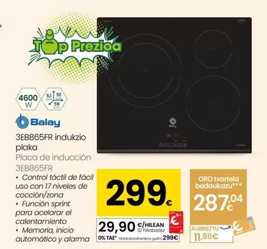 Balay - Placa De Induccion 3EB865FR