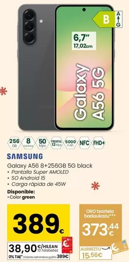 Samsung - Galaxy A56 8+256gb 5g Black