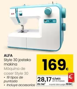Alfa - Maquina De Coser Style 30