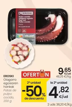 Eroski - Patas De Pulpo Cocido