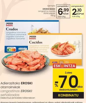 Eroski Basic - Langostino Cocido