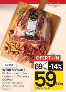 Isidro Gonzalez - Jamón De Cebo Ibérico, 50% Raza Ibérica
