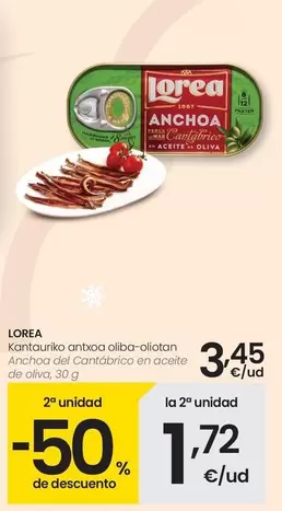Lorea - Anchoa Del Cantábrico En Aceite De Oliva