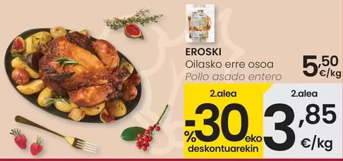 Eroski - Pollo Asado Entero