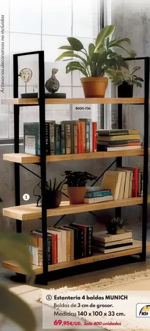 Estantería 4 Baldas Munich 