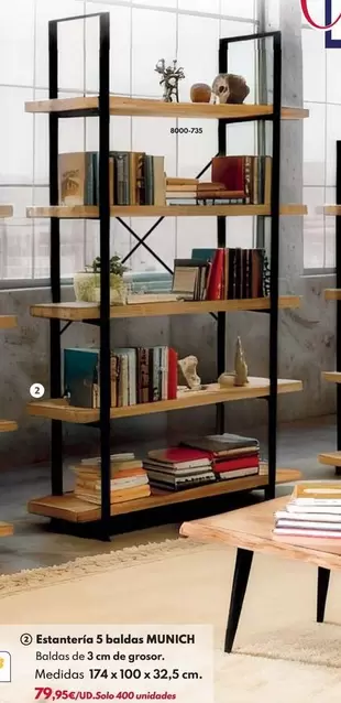 Estantería 5 Baldas Munich 