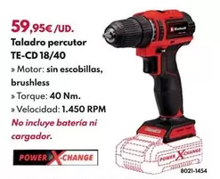 Einhell - Taladro Percutor TE-CD 18/40