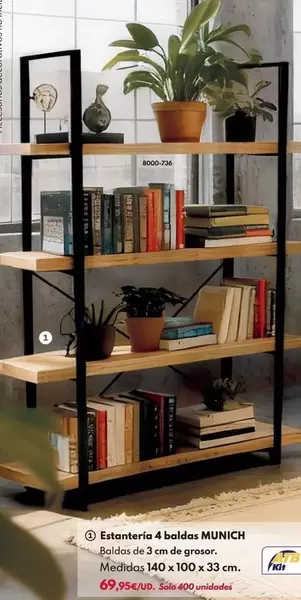 Estantería 4 Baldas Munich