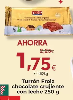 Froiz - Turrón Chocolate Crujiente Con Leche