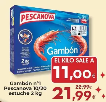 Pescanova - Gambon N° 1 10/20 Estuche