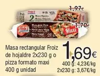 Froiz - Masa Rectangular De Hojaldre O Pizza Formato Maxi