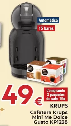 Krups - Cafetera  Mini Me Dolce Gusto KP1238